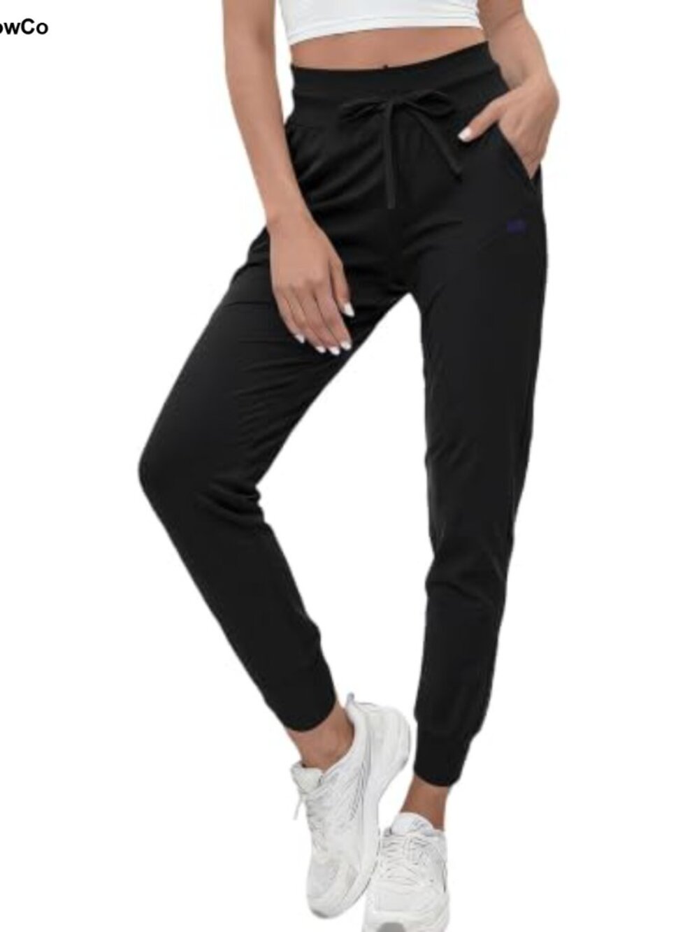 High Waisted Joggers with Pockets Soft Stretchy Quick Dry Sweatpants for